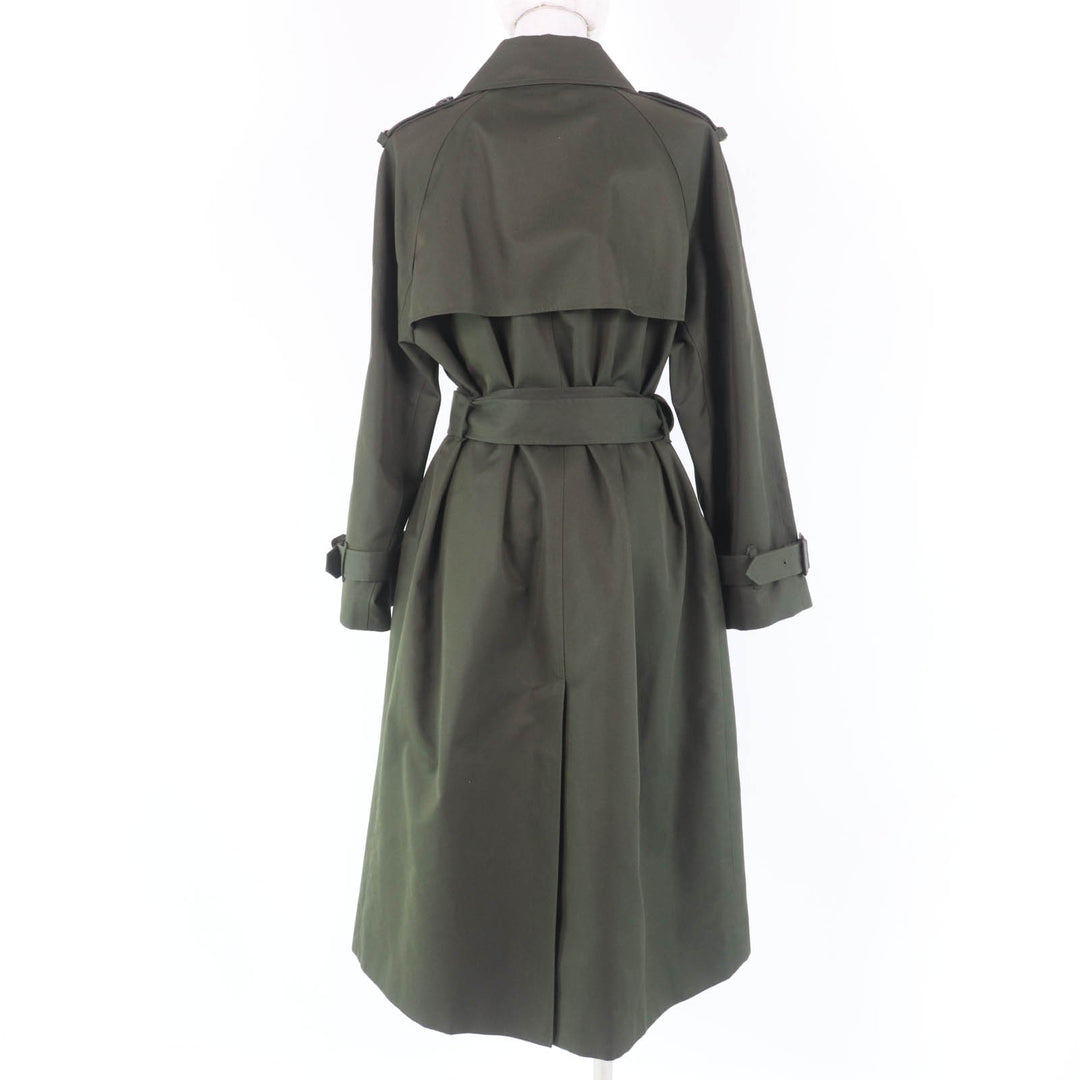 Excellent COACH trench coat Logo button/metal logo, long length khaki Women XS CX548