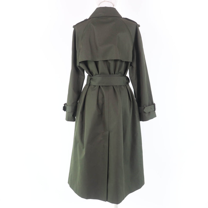 Excellent COACH trench coat Logo button/metal logo, long length khaki Women XS CX548