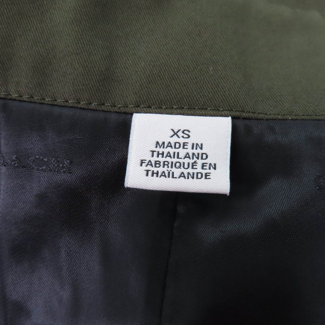 Excellent COACH trench coat Logo button/metal logo, long length khaki Women XS CX548