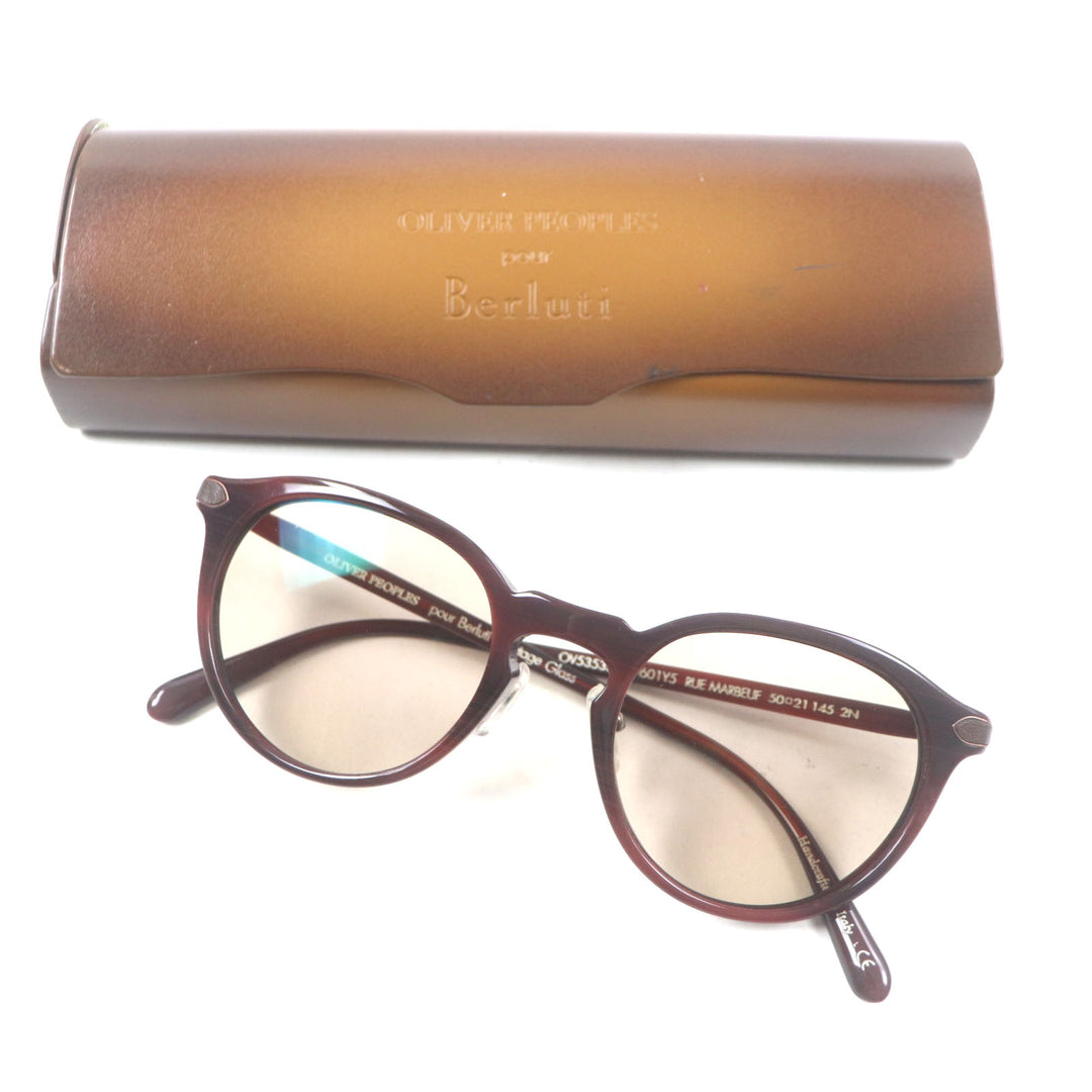 Great OLIVER PEOPLES pour Berluti sunglasses RUE MARBEUF Boston bag OV5353SQ