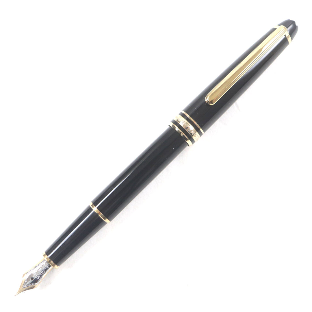 Great MONTBLANC fountain pen Meisterstück Classic white star black 14K mens