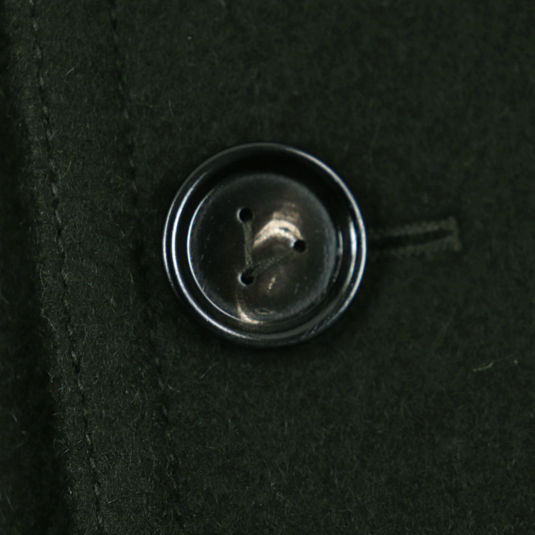 Excellent BOTTEGAVENETA pea coat Double breasted Dark green wool mens 46 756687