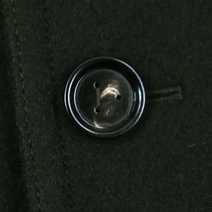 Excellent BOTTEGAVENETA pea coat Double breasted Dark green wool mens 46 756687