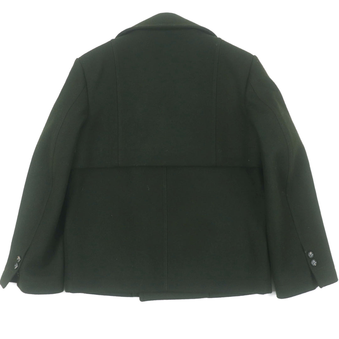 Excellent BOTTEGAVENETA pea coat Double breasted Dark green wool mens 46 756687