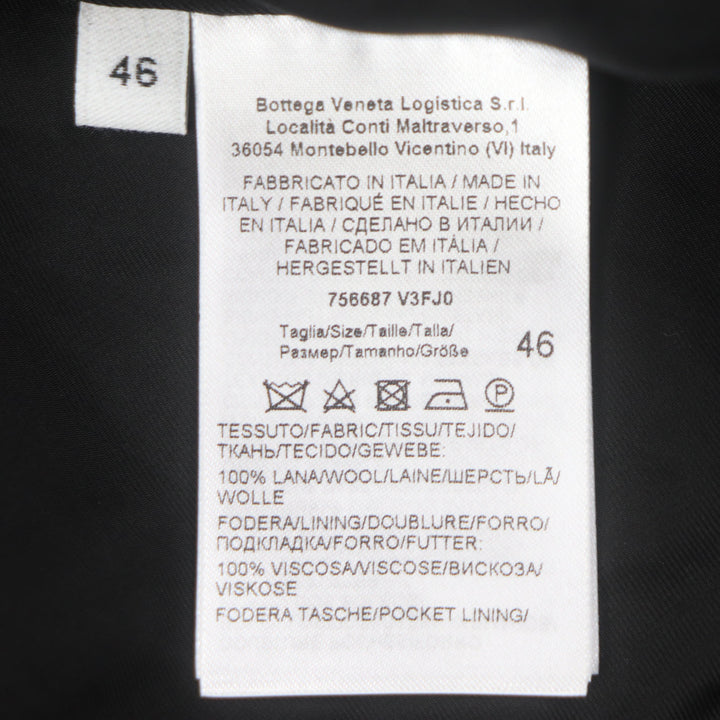 Excellent BOTTEGAVENETA pea coat Double breasted Dark green wool mens 46 756687