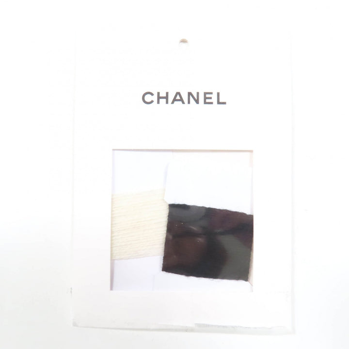 Great CHANEL knit COCO Mark long sleeves white cashmere Women 34 22C P72116K10346