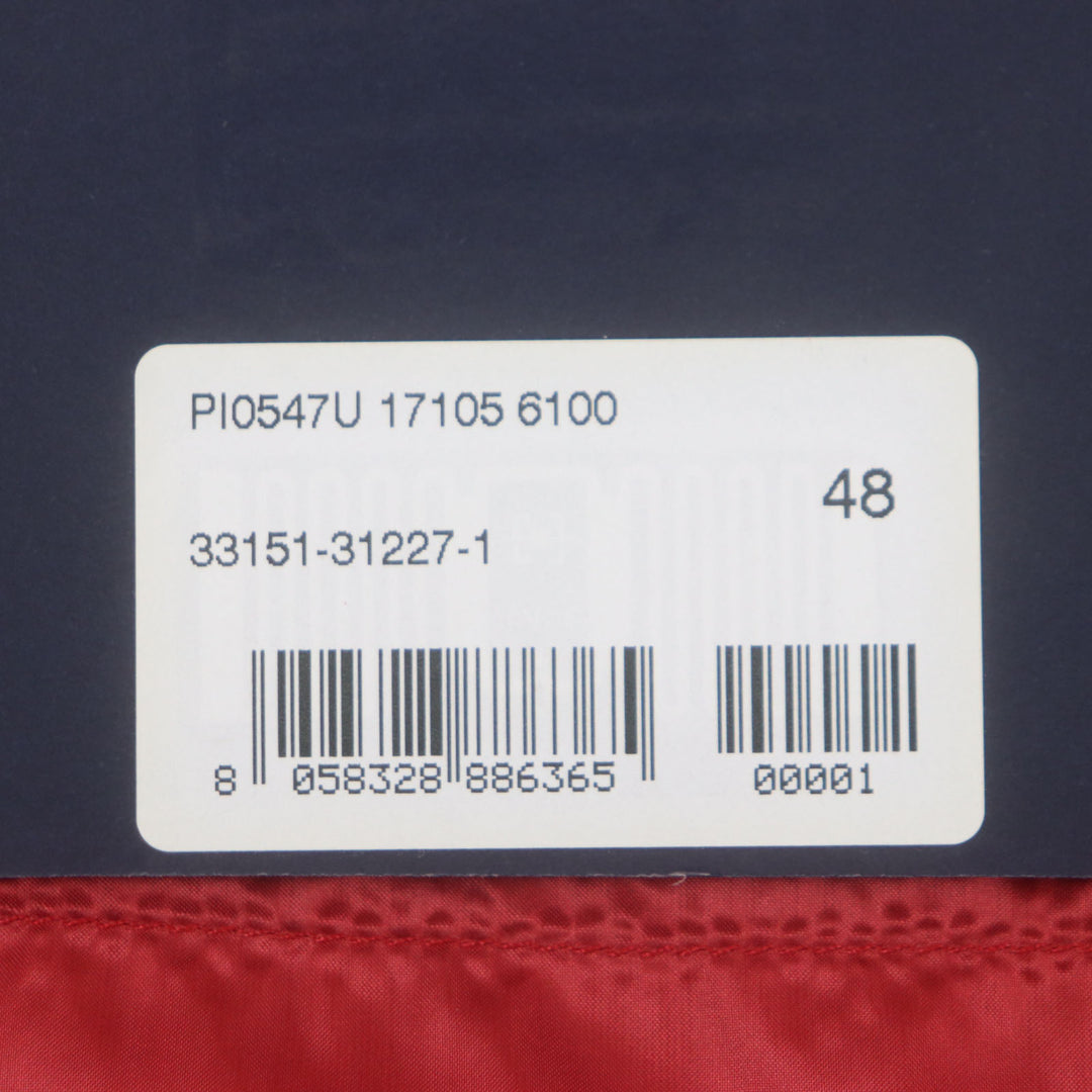 Pristine Herno Down vest Sleeveless gilet with logo Red linen mens 48 PI0547U