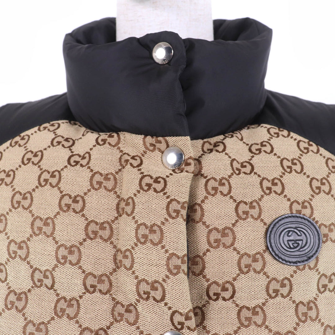 Excellent GUCCI Down vest Brown cotton Women 38 717547