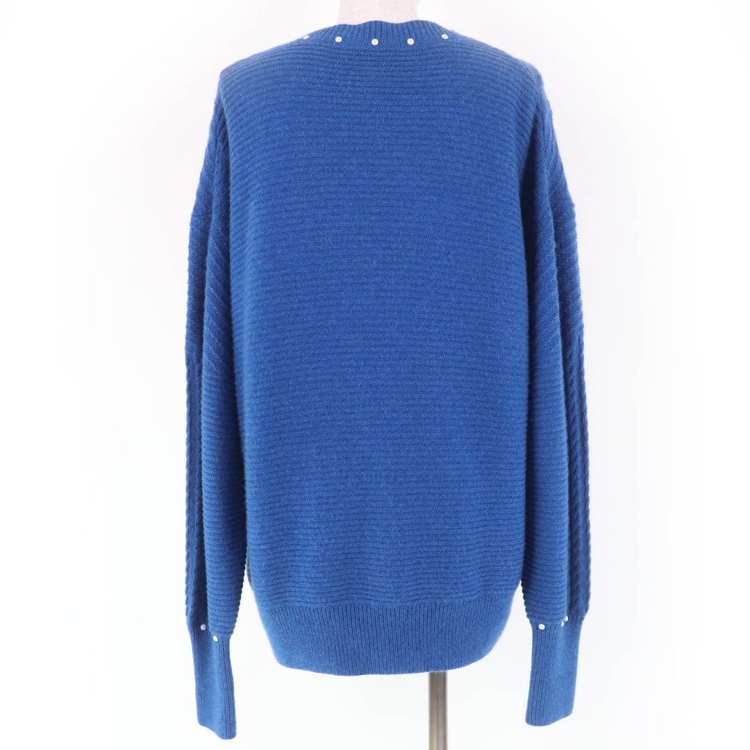 Excellent CHANEL cardigan blue cotton Women 38 P53610K06955