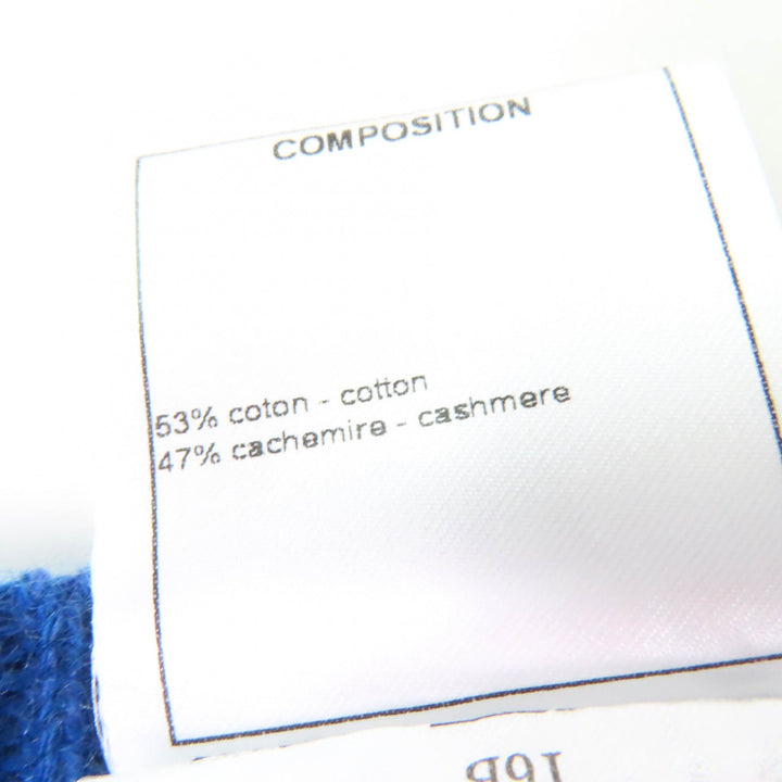 Excellent CHANEL cardigan blue cotton Women 38 P53610K06955