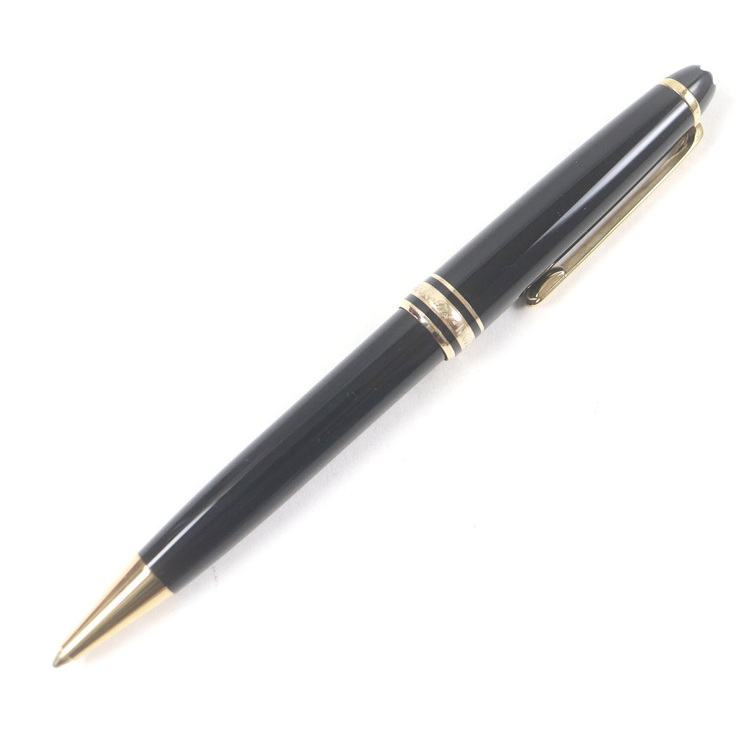Excellent MONTBLANC Ballpoint pen Meisterstck Classic Twist type Black gold mens