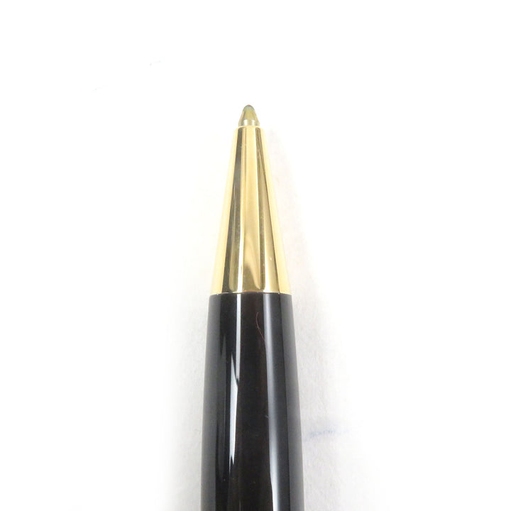 Excellent MONTBLANC Ballpoint pen Meisterstck Classic Twist type Black gold mens