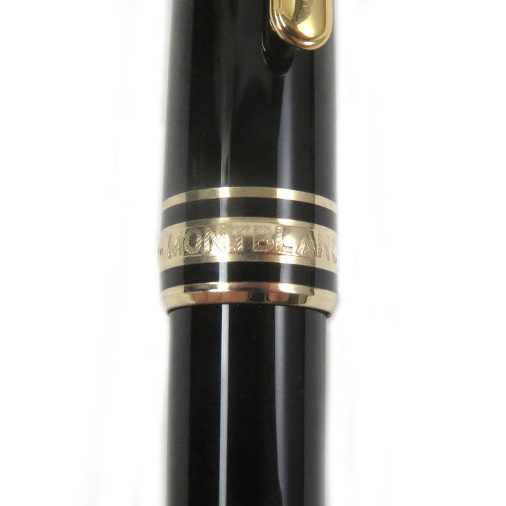 Excellent MONTBLANC Ballpoint pen Meisterstck Classic Twist type Black gold mens