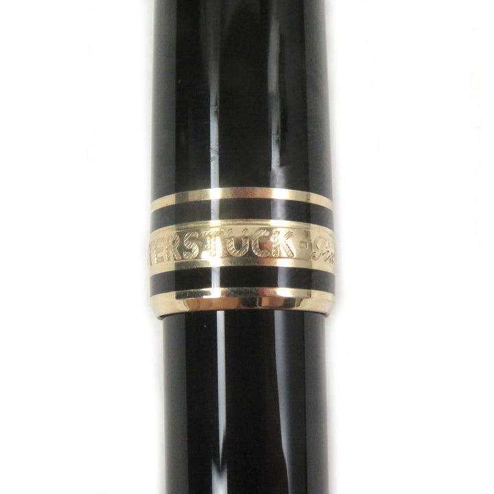 Excellent MONTBLANC Ballpoint pen Meisterstck Classic Twist type Black gold mens