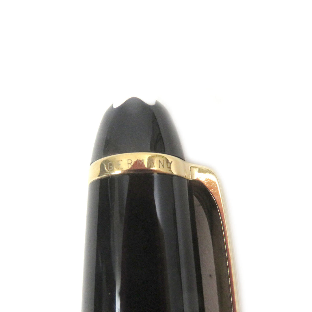 Excellent MONTBLANC Ballpoint pen Meisterstck Classic Twist type Black gold mens