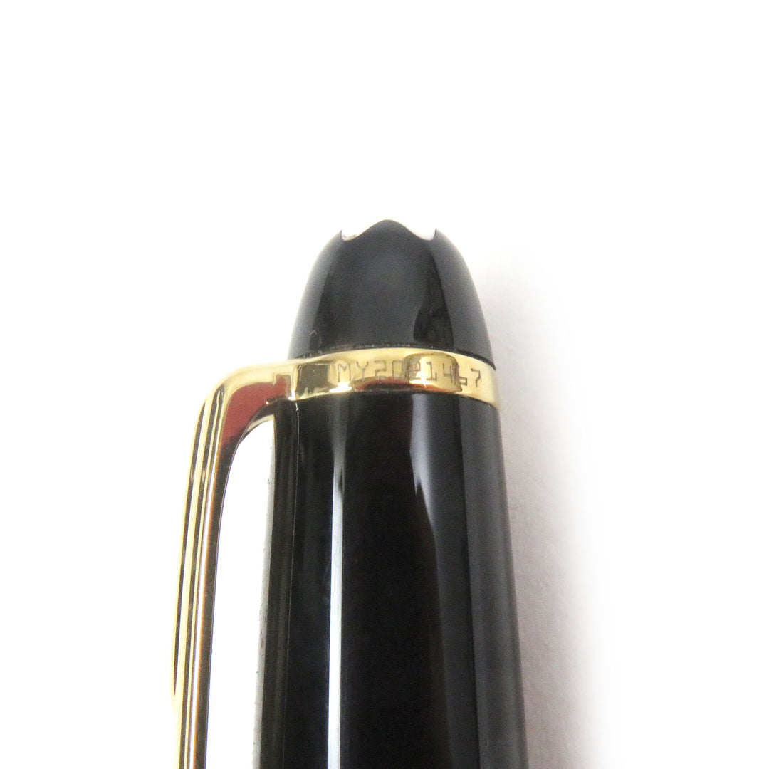 Excellent MONTBLANC Ballpoint pen Meisterstck Classic Twist type Black gold mens