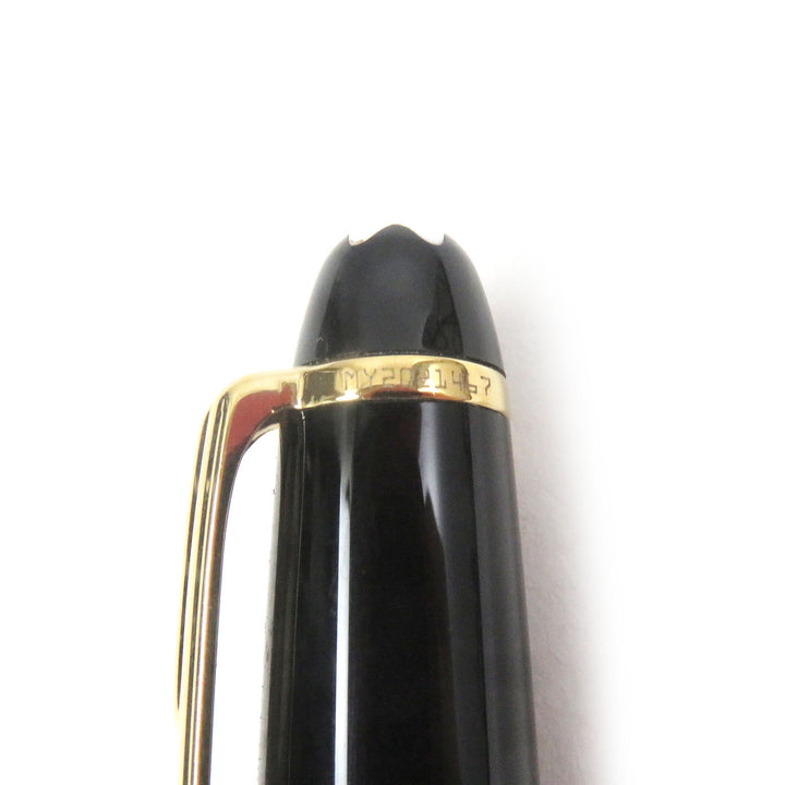 Excellent MONTBLANC Ballpoint pen Meisterstck Classic Twist type Black gold mens