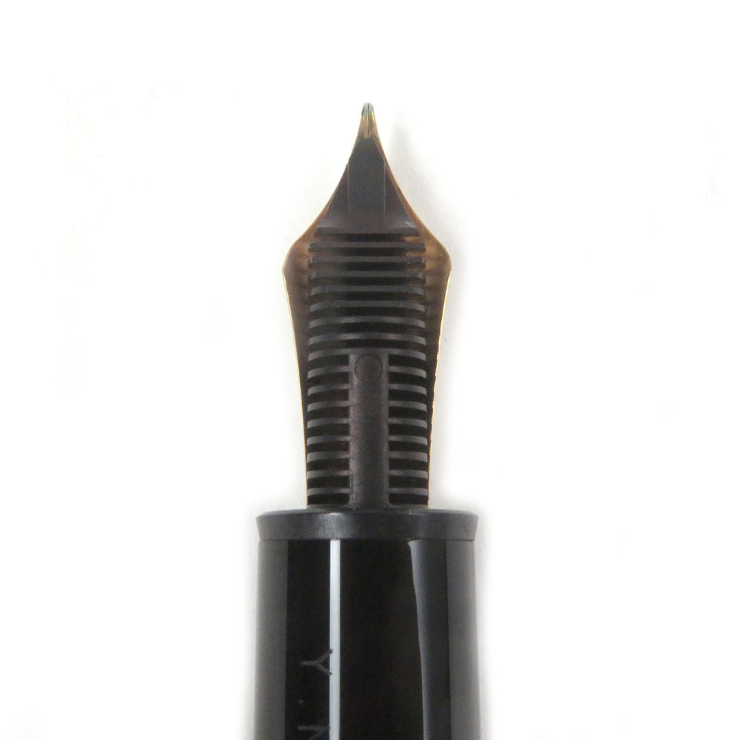 Great MONTBLANC fountain pen Meisterstuck 149 Cap type Black gold 18K mens