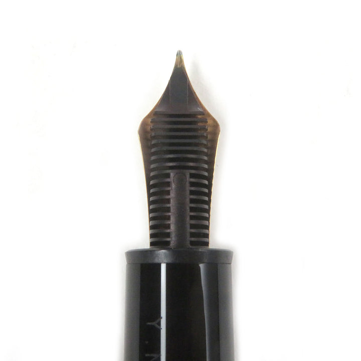 Great MONTBLANC fountain pen Meisterstuck 149 Cap type Black gold 18K mens