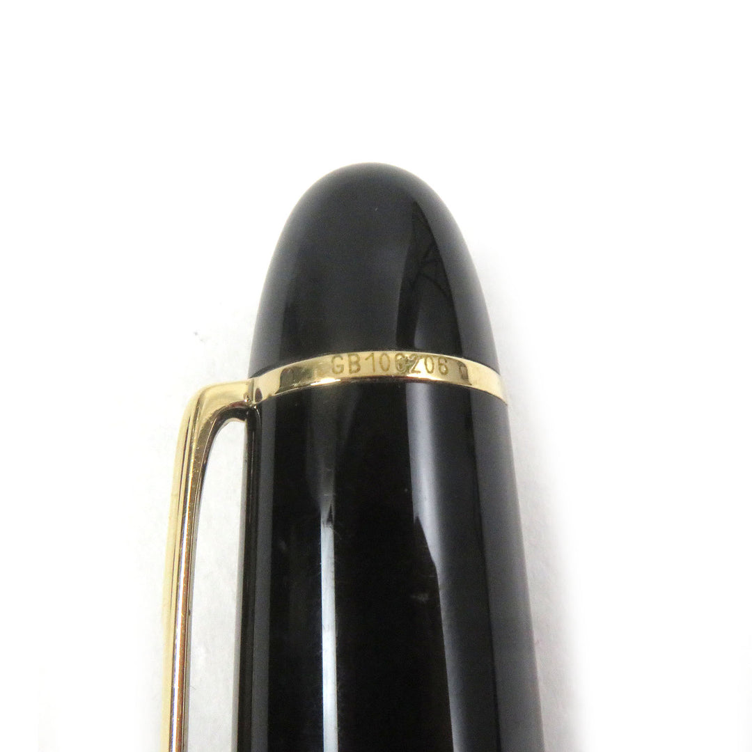 Great MONTBLANC fountain pen Meisterstuck 149 Cap type Black gold 18K mens
