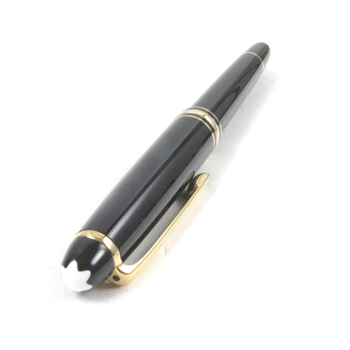 Excellent MONTBLANC Ballpoint pen Meisterstck Classic Cap type Black gold mens