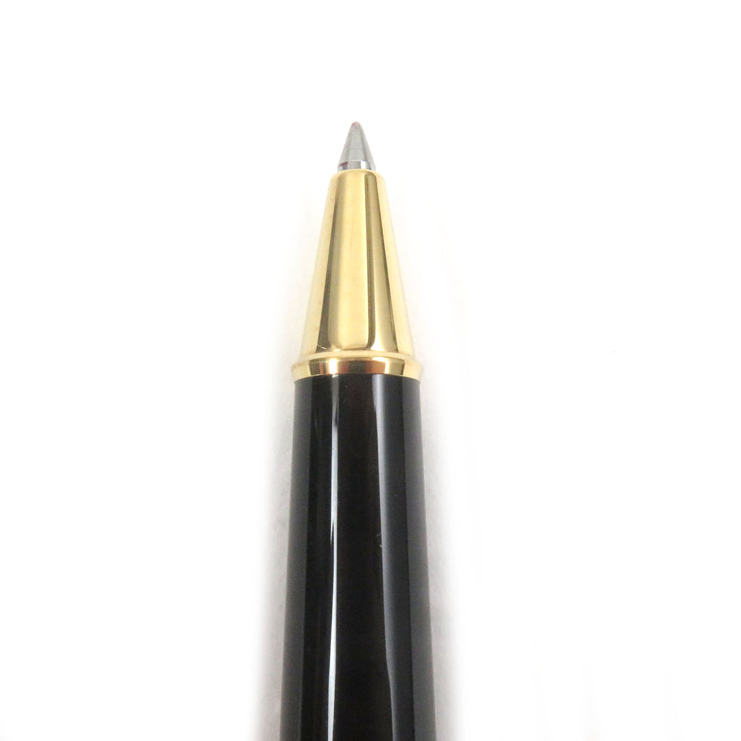 Excellent MONTBLANC Ballpoint pen Meisterstck Classic Cap type Black gold mens