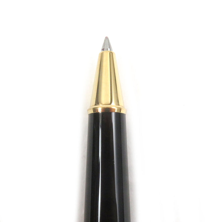 Excellent MONTBLANC Ballpoint pen Meisterstck Classic Cap type Black gold mens