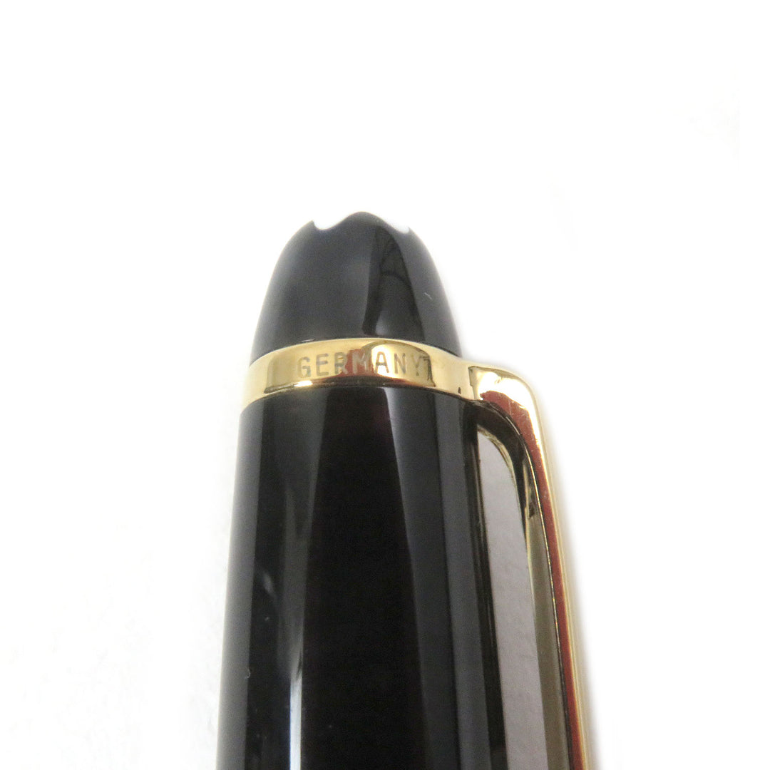 Excellent MONTBLANC Ballpoint pen Meisterstck Classic Cap type Black gold mens