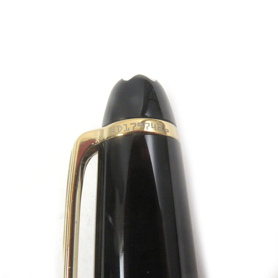 Excellent MONTBLANC Ballpoint pen Meisterstck Classic Cap type Black gold mens