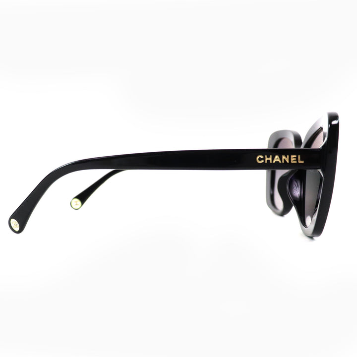 Excellent CHANEL sunglasses rectangle shape eyewear COCO Mark side logo 5504