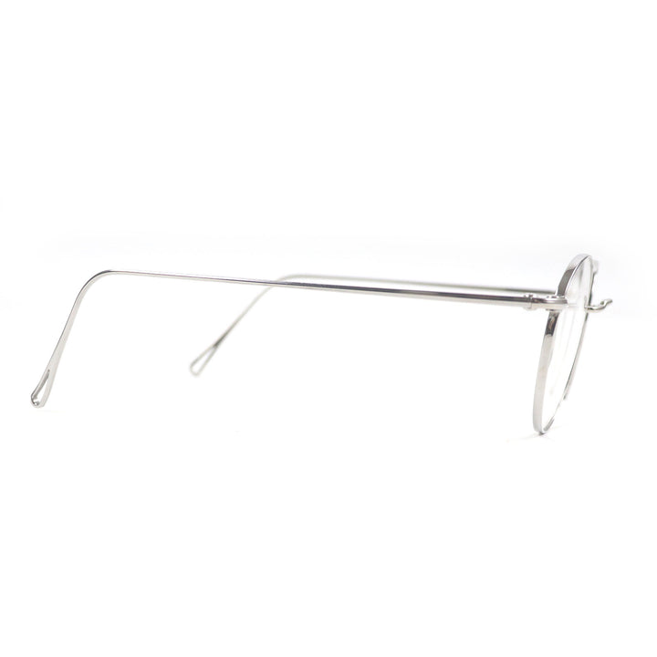 Excellent ayame Glasses MANRAY Boston Frame Silver mens