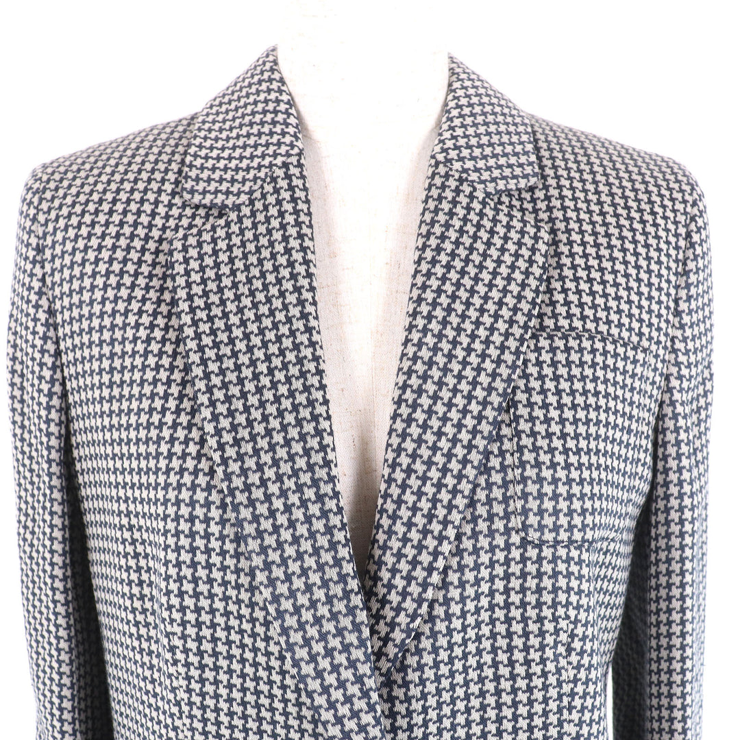Excellent EMPORIO ARMANI tailored jacket All-over pattern design Single Women 40