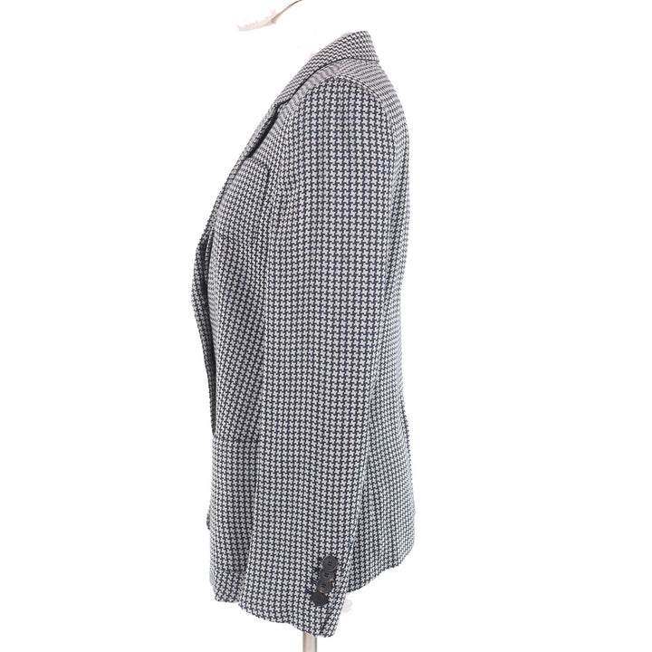 Excellent EMPORIO ARMANI tailored jacket All-over pattern design Single Women 40