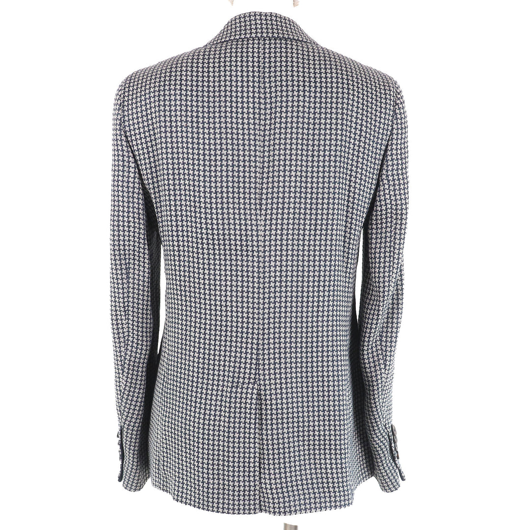 Excellent EMPORIO ARMANI tailored jacket All-over pattern design Single Women 40