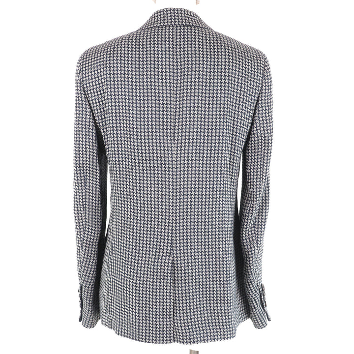 Excellent EMPORIO ARMANI tailored jacket All-over pattern design Single Women 40