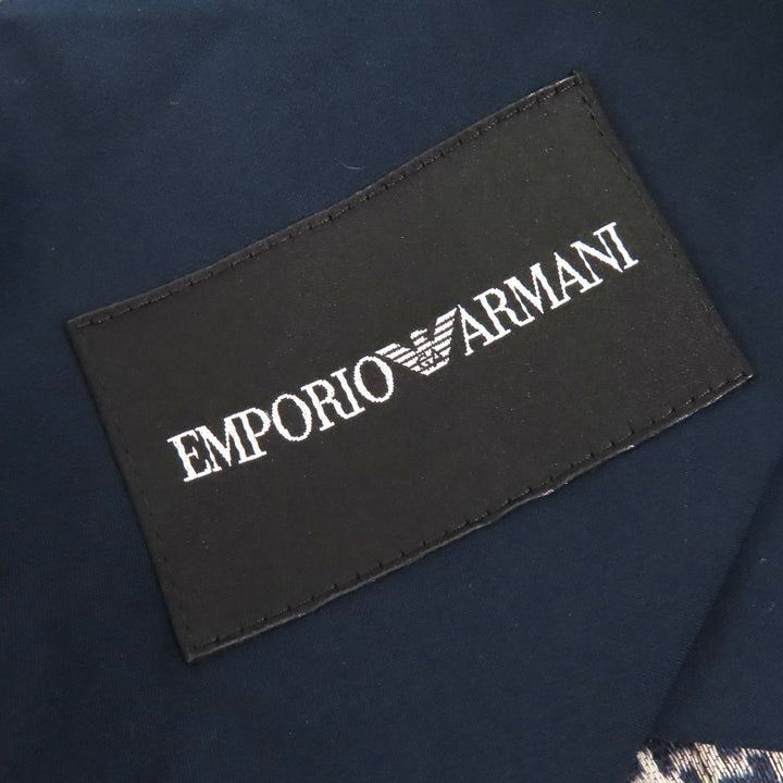 Excellent EMPORIO ARMANI tailored jacket All-over pattern design Single Women 40