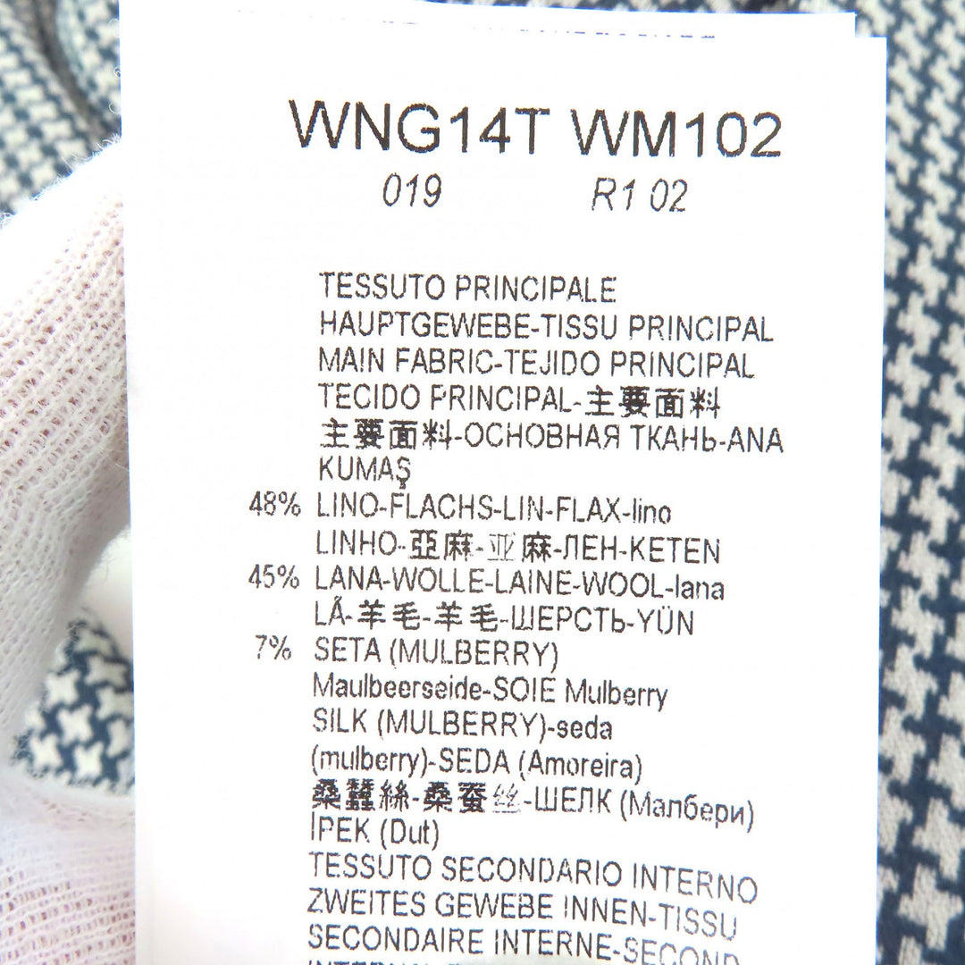 Excellent EMPORIO ARMANI tailored jacket All-over pattern design Single Women 40