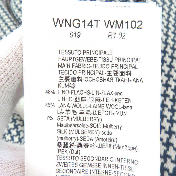 Excellent EMPORIO ARMANI tailored jacket All-over pattern design Single Women 40
