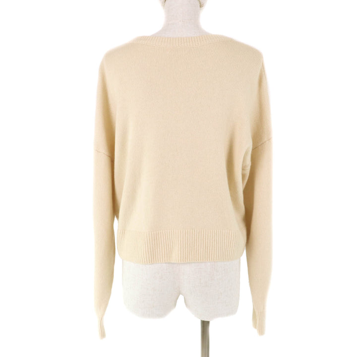 Great CELINE sweater Sulky Embroidery Crew Neck cashmere Women XS 2A20O152I