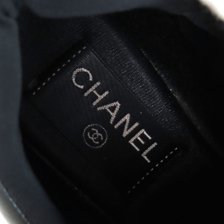 Great CHANEL sneakers All black Suede leather Women 36.5 G33745