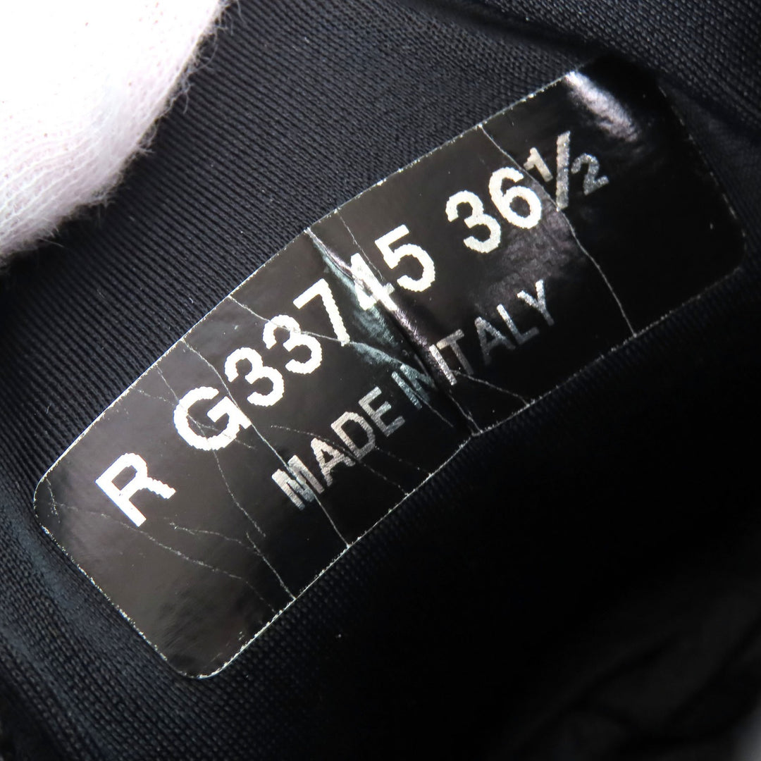 Great CHANEL sneakers All black Suede leather Women 36.5 G33745
