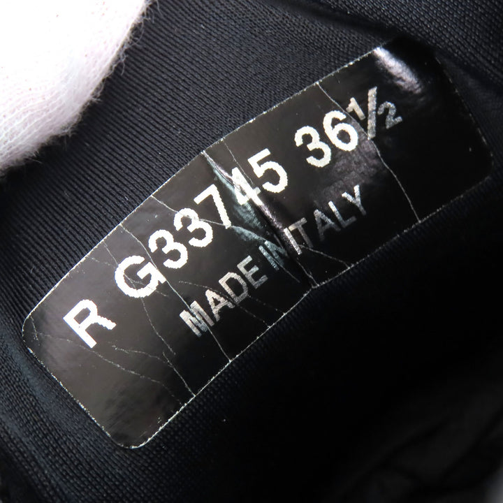 Great CHANEL sneakers All black Suede leather Women 36.5 G33745