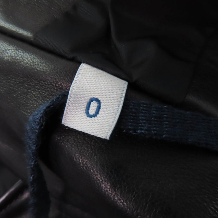 Pristine MONCLER Down vest RODEIA ZIP UP LEATHER VEST DOWN WITH LOGO BUTTON Women 0