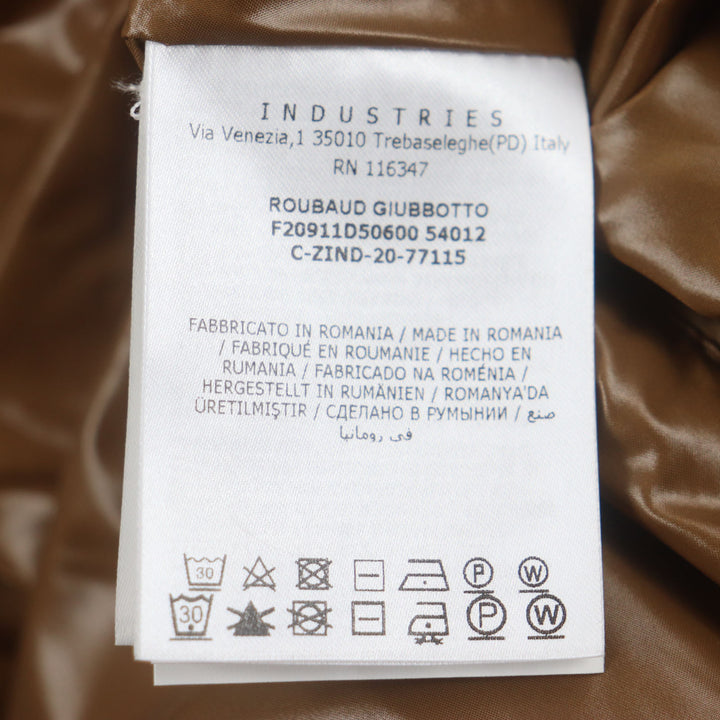 Great MONCLER down coat ROUBAUD with hood and leather patch Brown cotton mens 1