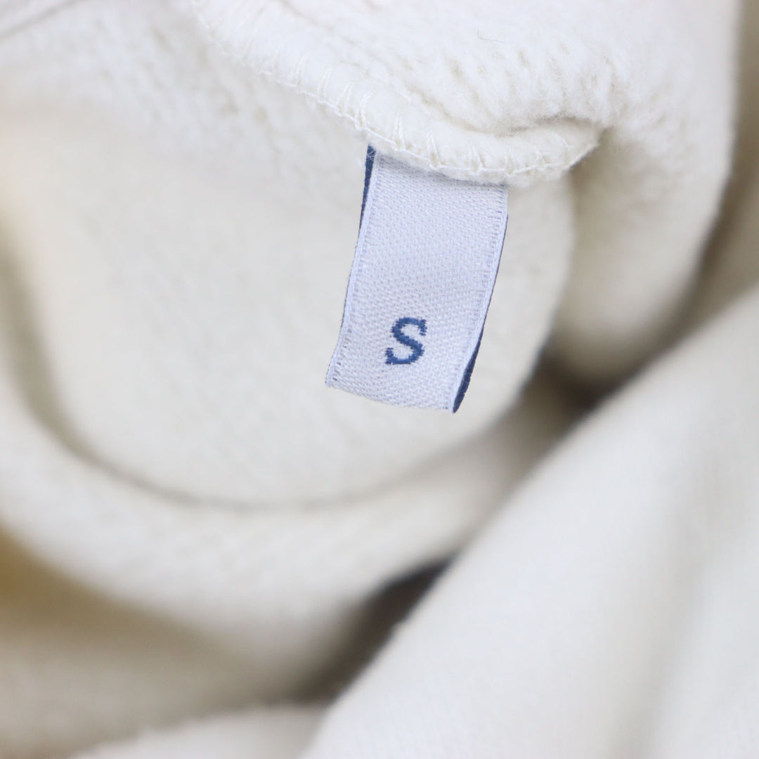 Excellent MONCLER GENIUS 8×Palm Angels hoodie HOODIE Ivory cotton mens S