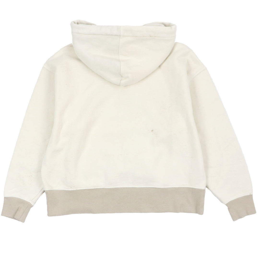 Excellent MONCLER GENIUS 8×Palm Angels hoodie HOODIE Ivory cotton mens S