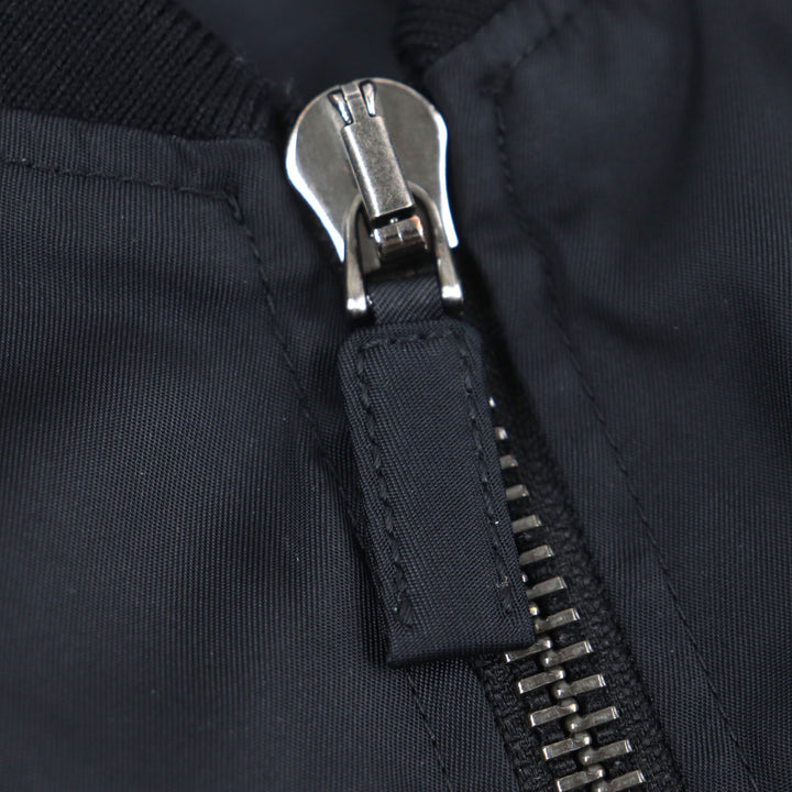 PRADA Bomber jacket Re-Nylon Zip Up black polyamide (nylon) mens S SGC006