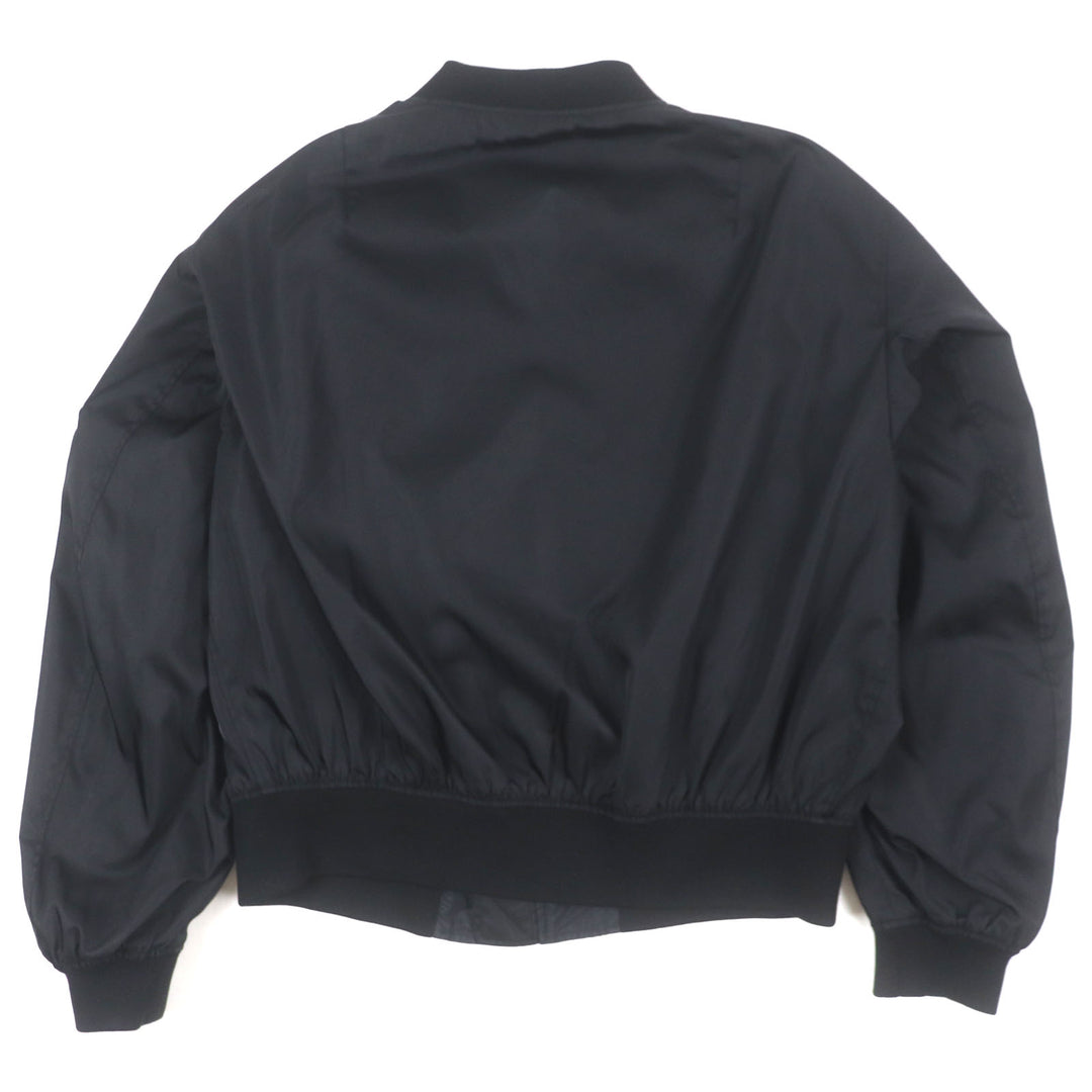 Excellent PRADA Bomber jacket black polyamide (nylon) mens S SGC006