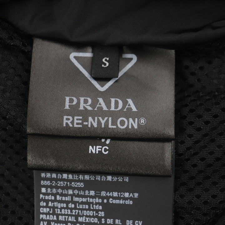 Excellent PRADA Bomber jacket black polyamide (nylon) mens S SGC006