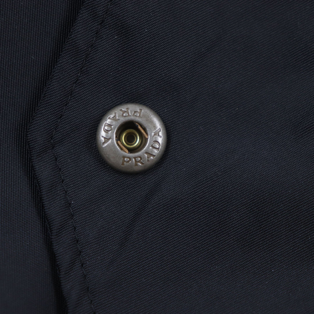 Excellent PRADA Bomber jacket black polyamide (nylon) mens S SGC006